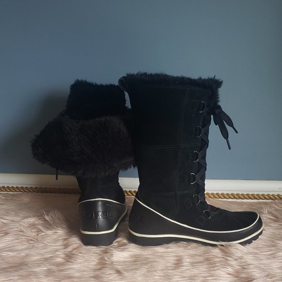 sorel black suede boots